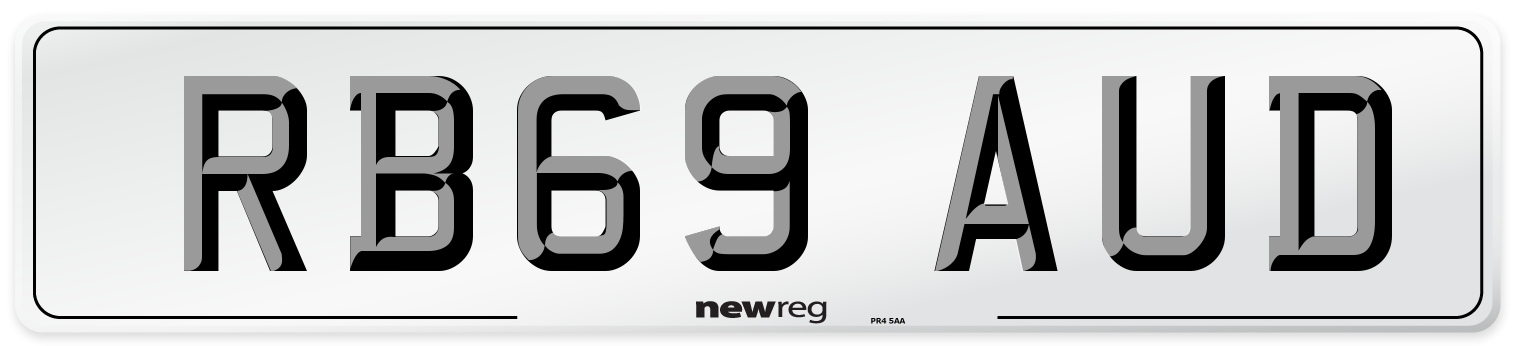 RB69 AUD Number Plate from New Reg